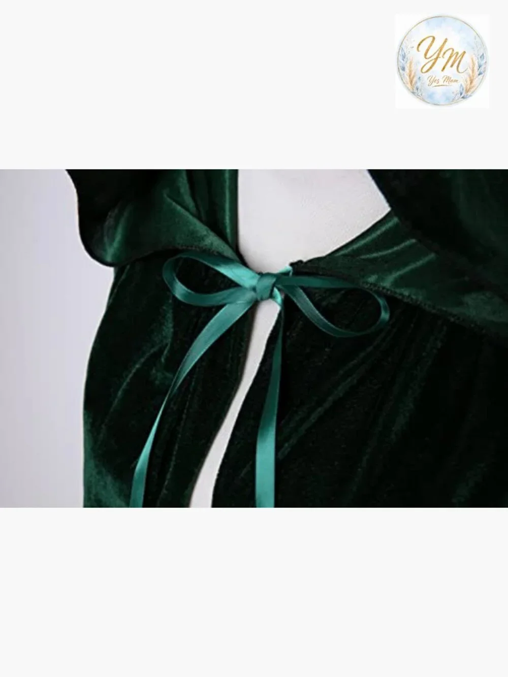 Unisex Velvet Hooded Cloak Cape for Halloween Cosplay Costume